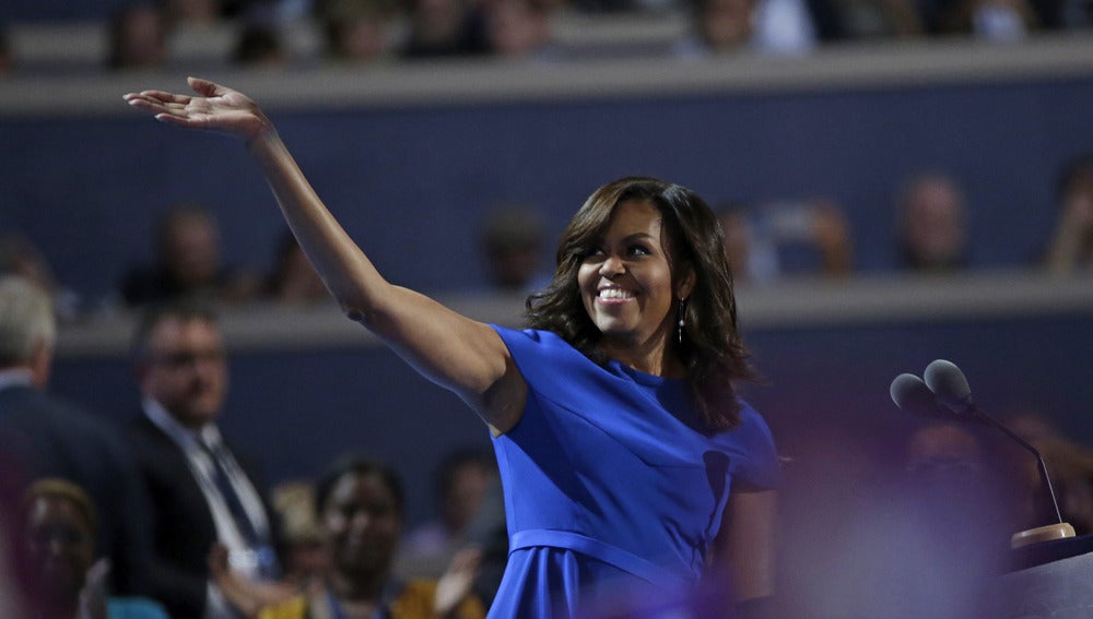 Michelle Obama en la convención del Partido Demócrata de EEUU