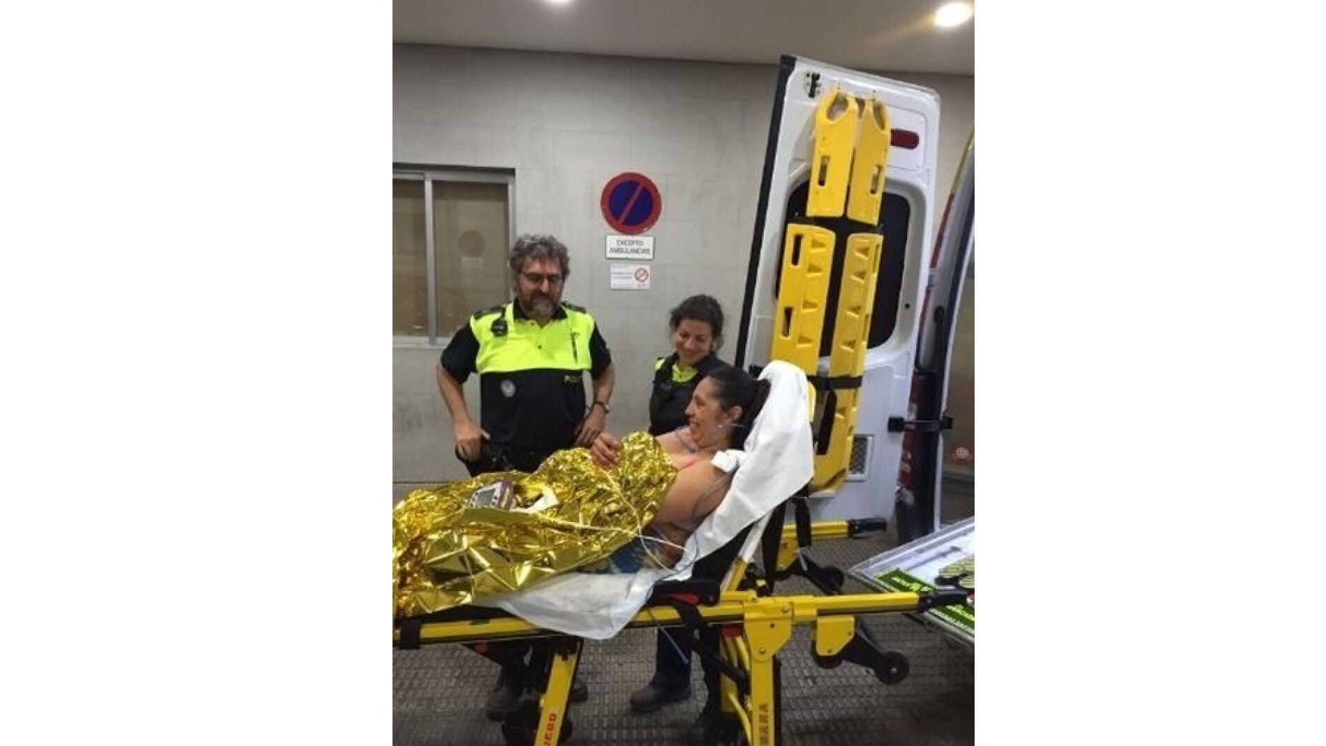 Una mujer da a luz en una calle de Madrid