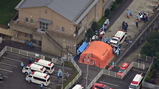 Lugar del ataque en un centro de discapacitados de Japón Lugar del ataque en un centro de discapacitados de Japón
