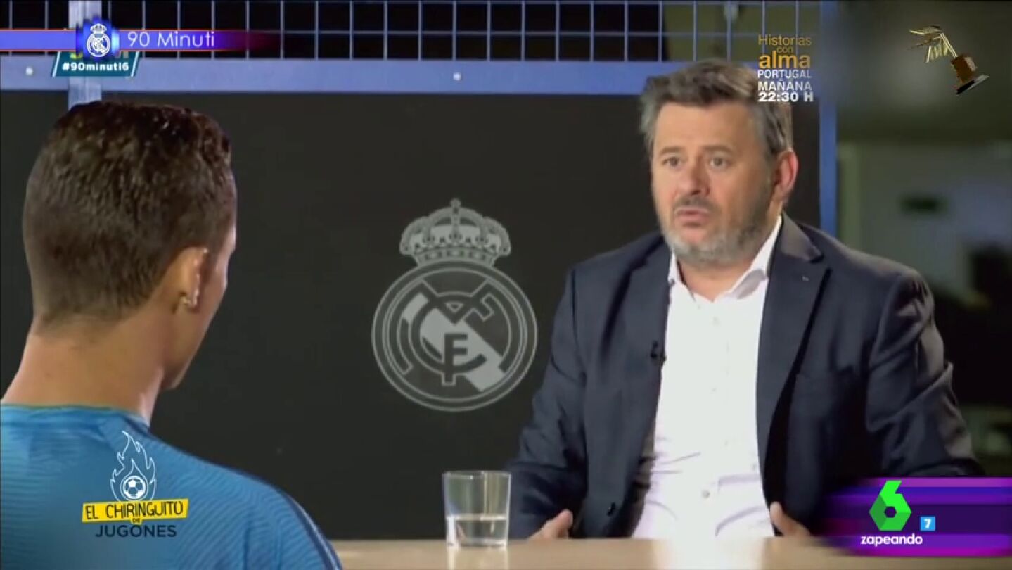 Frame 69.028121 de: La entrevista m&aacute;s graciosa de Miki Nadal a Cristiano Ronaldo, tercer finalista a mejor v&iacute;deo manipulado