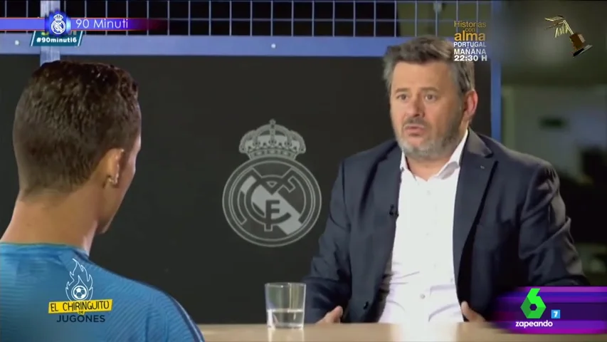 Frame 69.028121 de: La entrevista más graciosa de Miki Nadal a Cristiano Ronaldo, tercer finalista a mejor vídeo manipulado