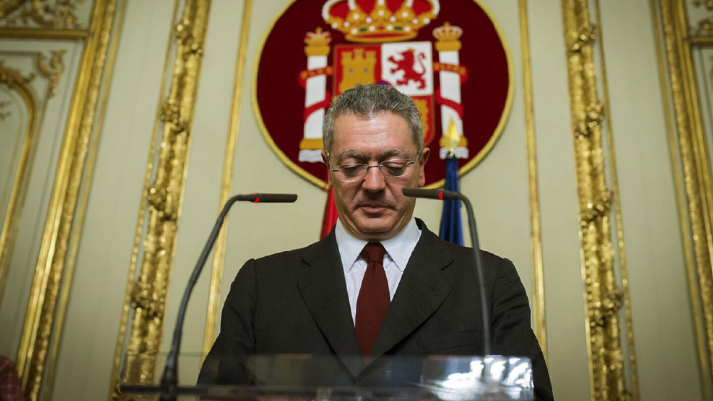 Momento en el que Gallard&oacute;n present&oacute; su dimisi&oacute;n