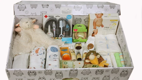 Caja de regalos como la que reciben los recién nacidos en Finlandia Caja de regalos como la que reciben los recién nacidos en Finlandia