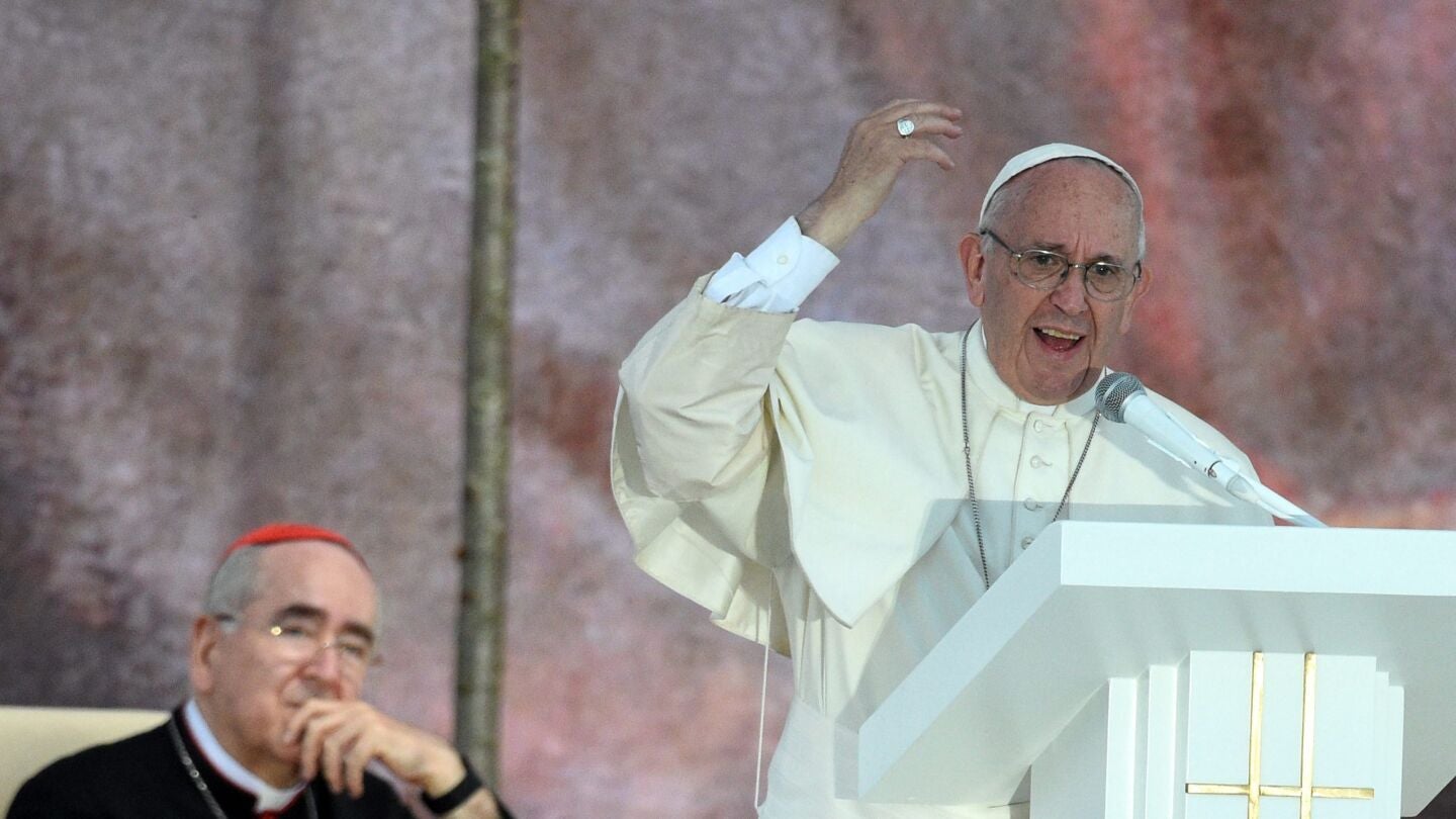 El Papa Francisco en la vigilia de la JMJ en Cracovia.