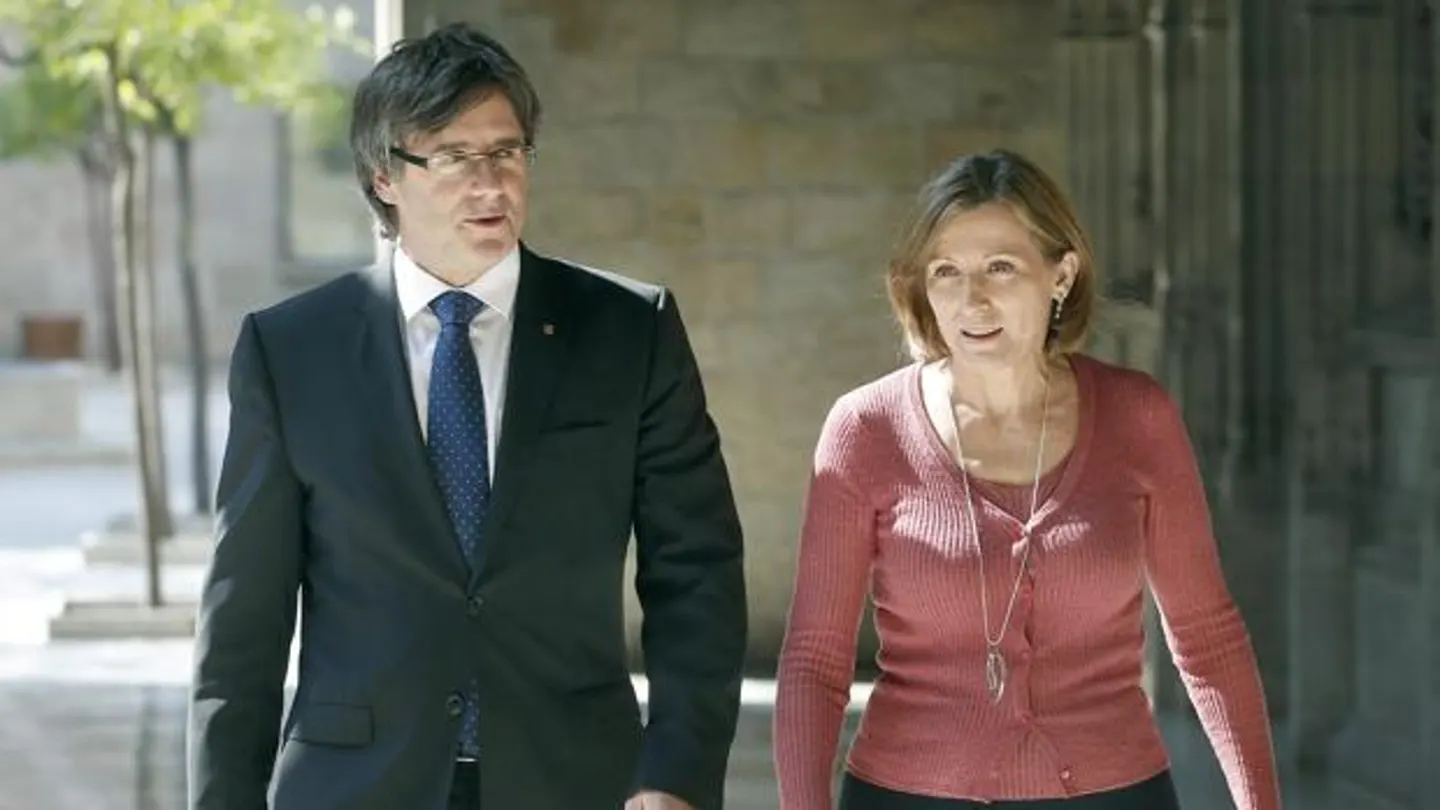 Carles Puigdemont y Carme Forcadell Carles Puigdemont y Carme Forcadell