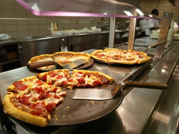 Imagen de archivo de pizzas. Imagen de archivo de pizzas.