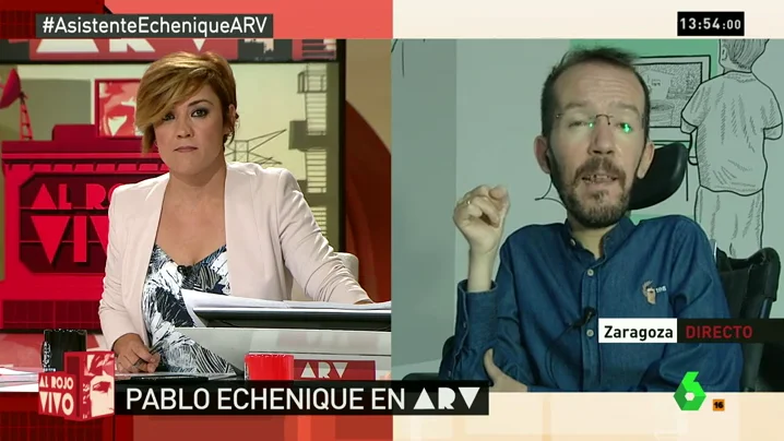 Frame 1.702604 de: Pablo Echenique se defiende: "No tengo todo apuntadito en un papel desde el principio de los tiempos"