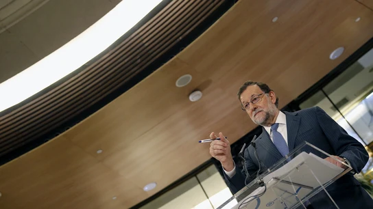 Mariano Rajoy en rueda de prensa Mariano Rajoy en rueda de prensa