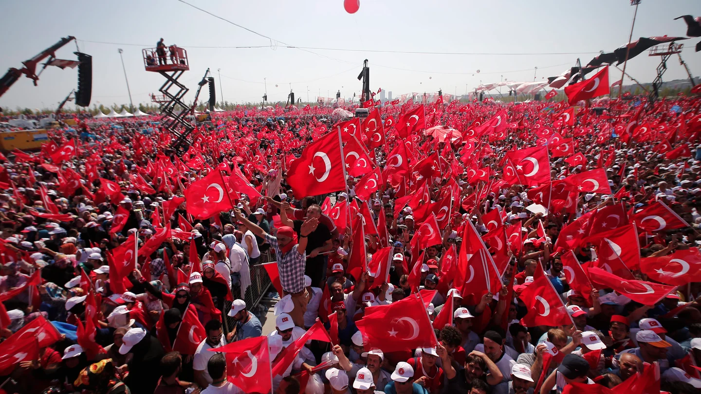 Manifestación en Estambul en apoyo a Erdogan. Manifestación en Estambul en apoyo a Erdogan.