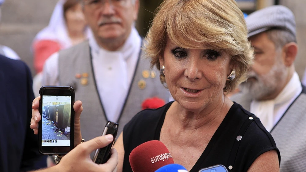 La presidenta y portavoz del grupo municipal del PP en el Ayuntamiento de Madrid, Esperanza Aguirre