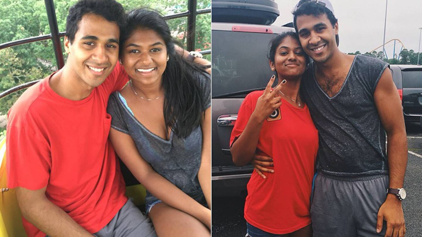 Bina Ramesh y su amigo