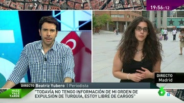 Frame 69.996616 de: Beatriz Yubero, primera española expulsada de Tuquía: "Aún no conozco la razón, pero me han confirmado que estoy libre de cargos"