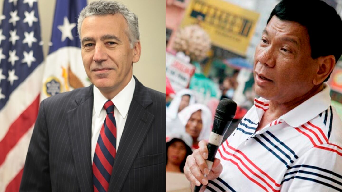 Philip Goldberg y Rodrigo Duterte 