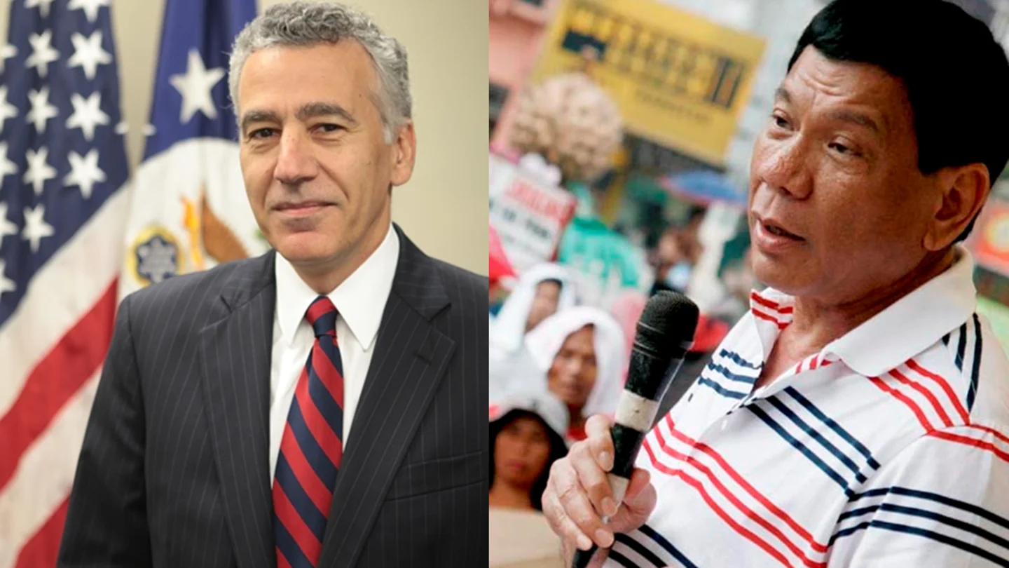 Philip Goldberg y Rodrigo Duterte Philip Goldberg y Rodrigo Duterte