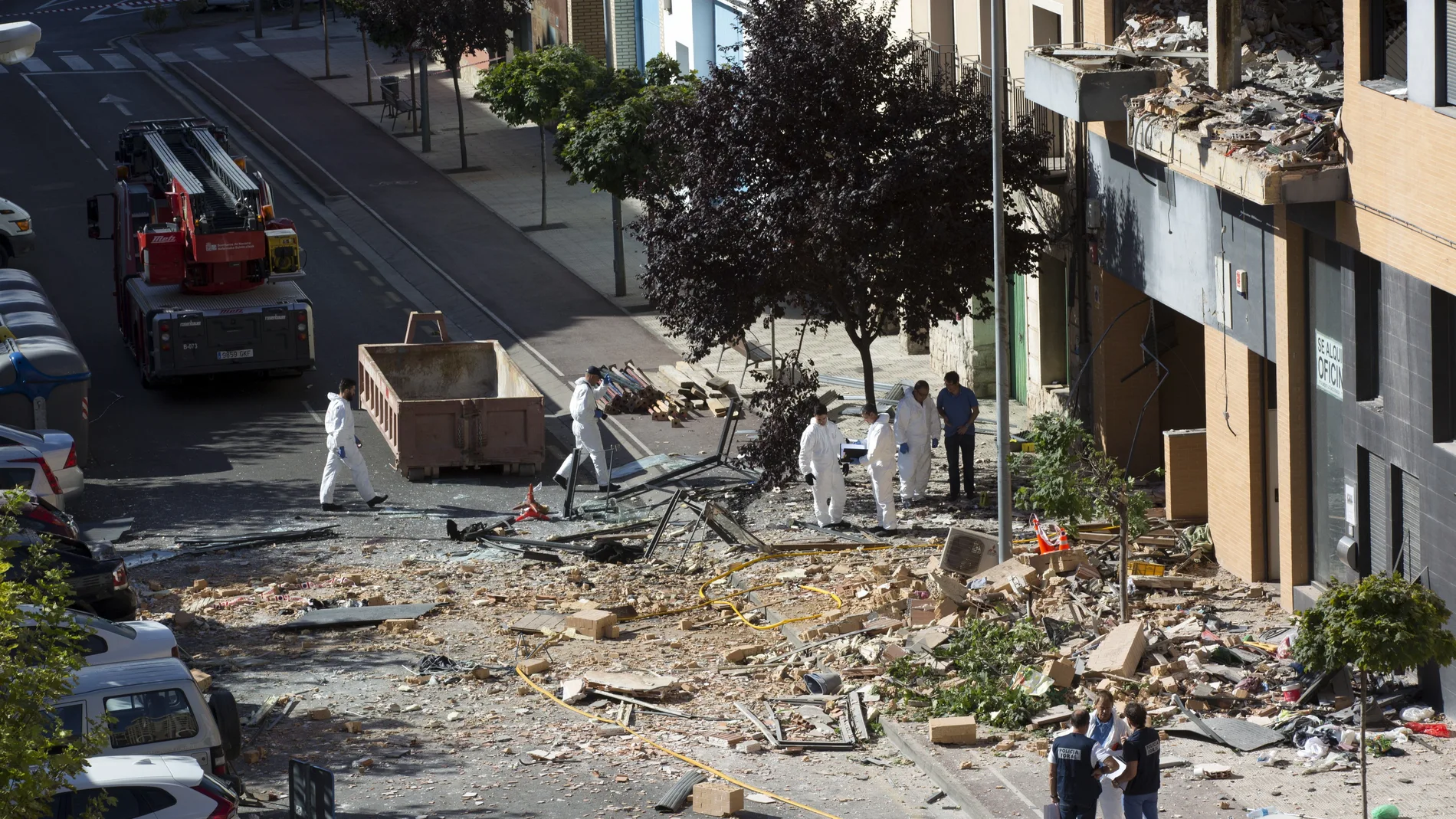 Explosión en una vivienda de Tudela