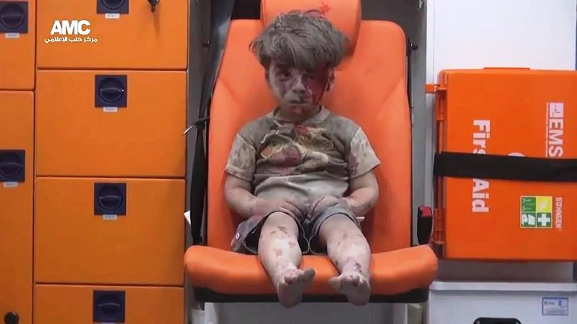 Omram, el joven sirio de cinco años