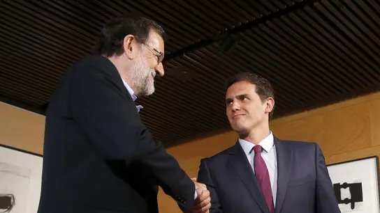 Mariano Rajoy y Albert Rivera, reunidos en el Congreso Mariano Rajoy y Albert Rivera, reunidos en el Congreso