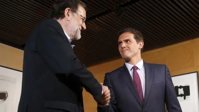 Mariano Rajoy y Albert Rivera, reunidos en el Congreso Mariano Rajoy y Albert Rivera, reunidos en el Congreso