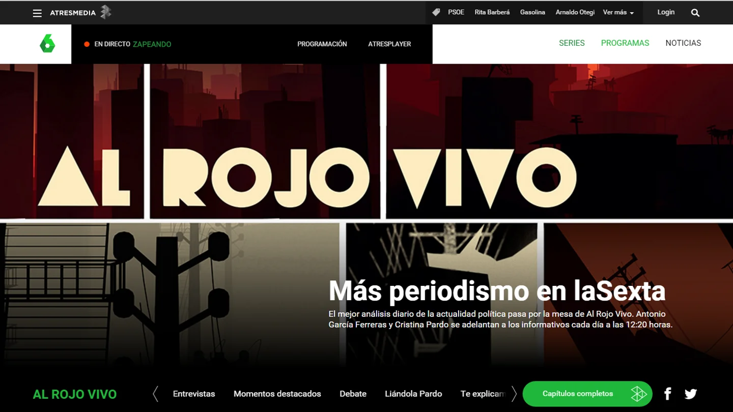 Al Rojo Vivo trae diariamente las últimas noticias sobre actualidad Al Rojo Vivo trae diariamente las últimas noticias sobre actualidad