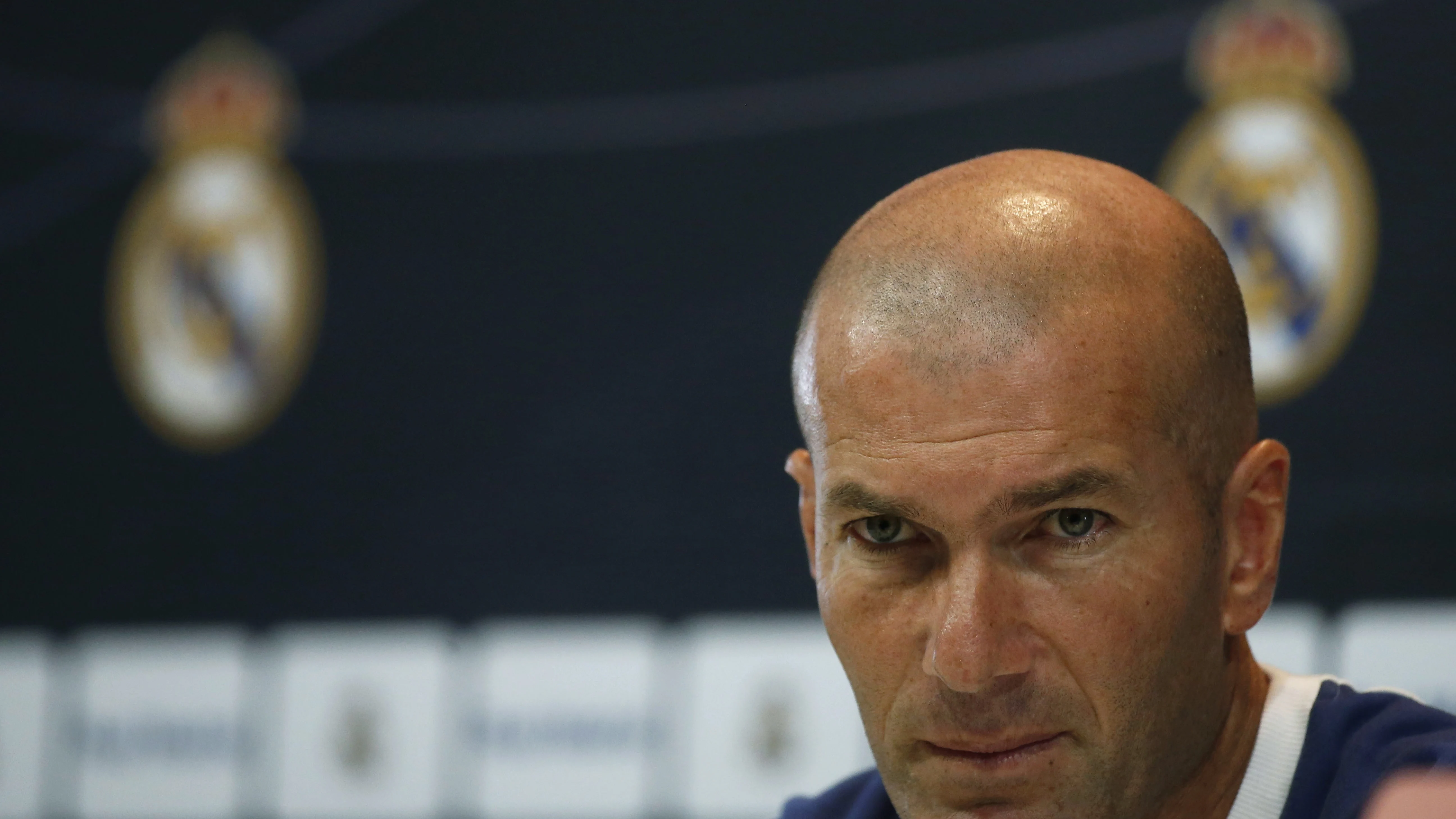 Zinedine Zidane en rueda de prensa
