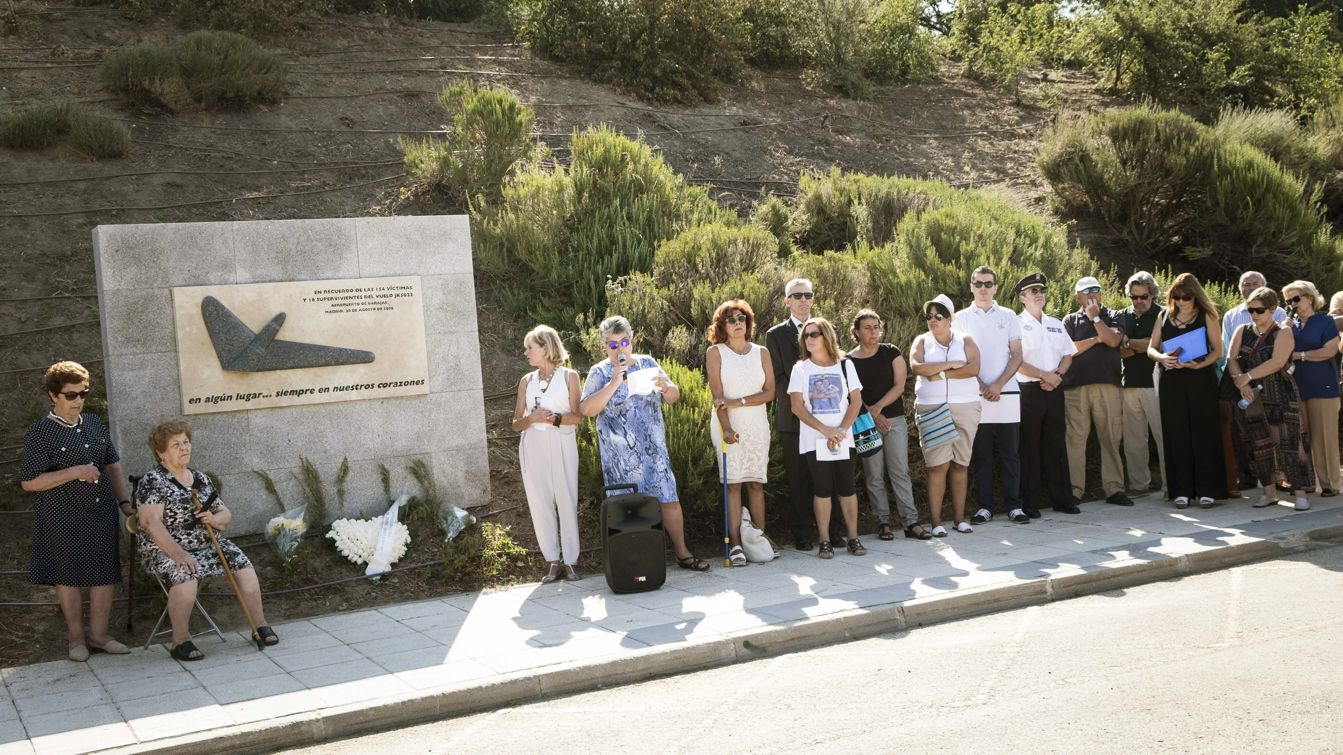 Homenaje a las víctimas del accidente de Spanair