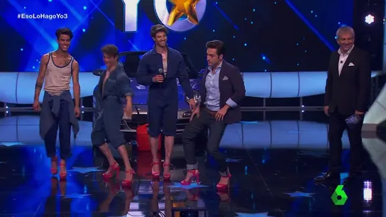 David Bustamante subido a unos tacones en Eso lo Hago Yo David Bustamante subido a unos tacones en Eso lo Hago Yo