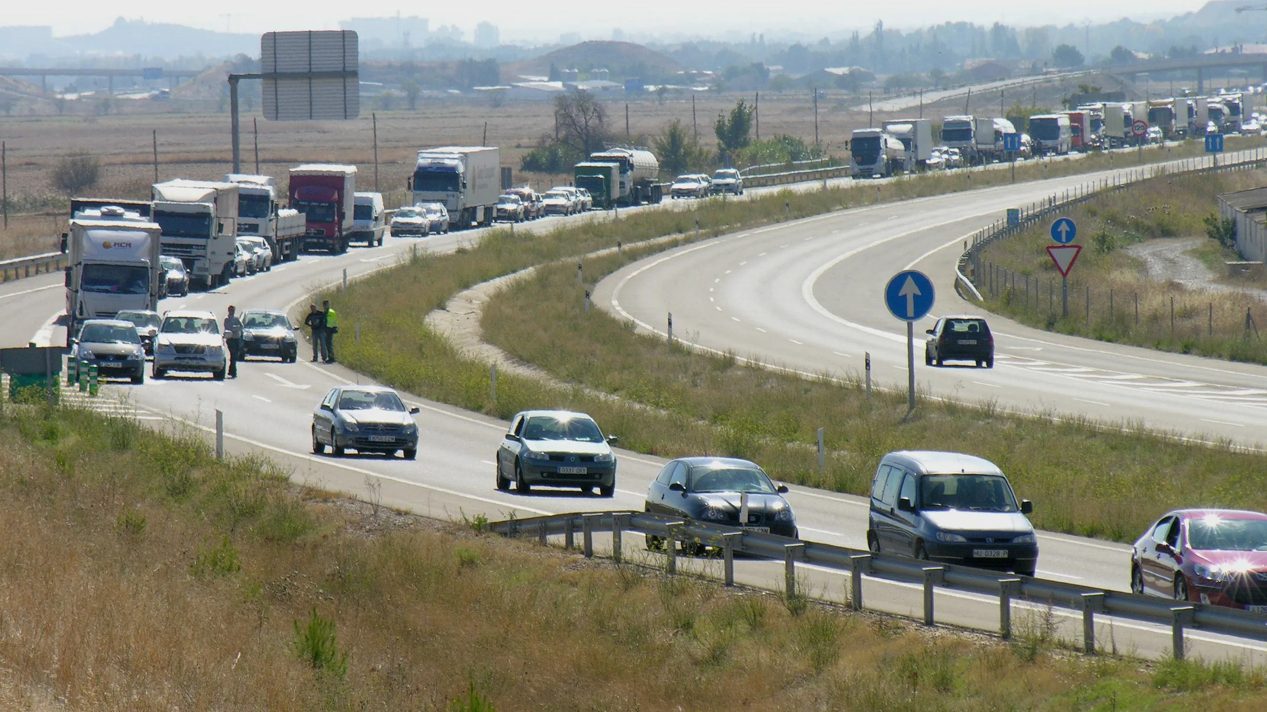 Imagen de archivo de la carretera N-330.