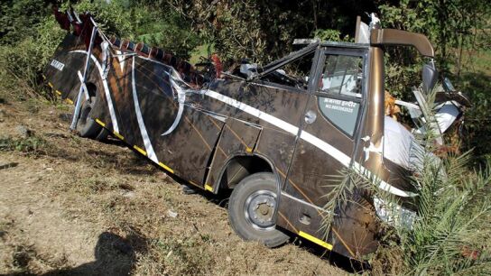 Imagen de otro accidente de autob&uacute;s en India (Archivo)