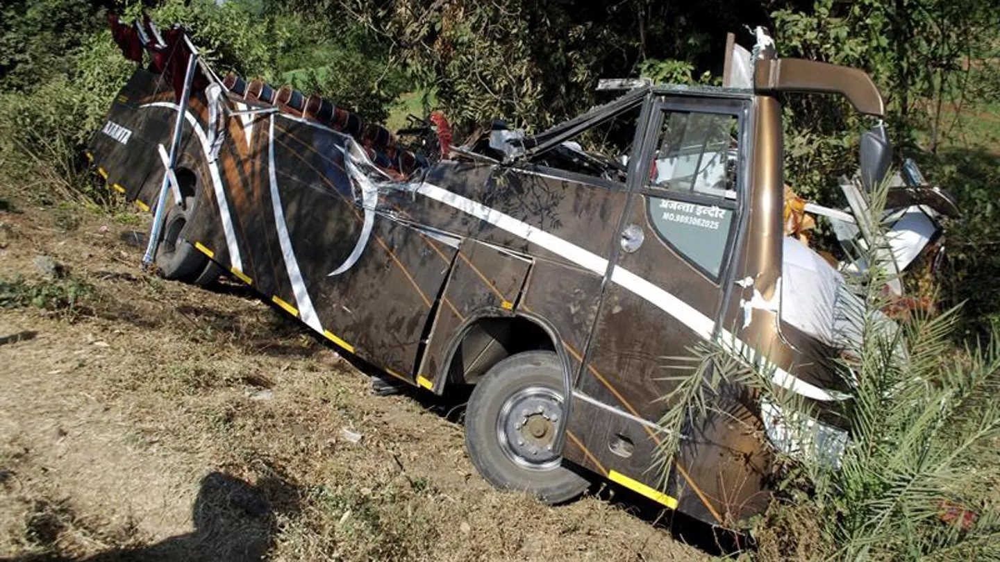Imagen de otro accidente de autobús en India (Archivo) Imagen de otro accidente de autobús en India (Archivo)