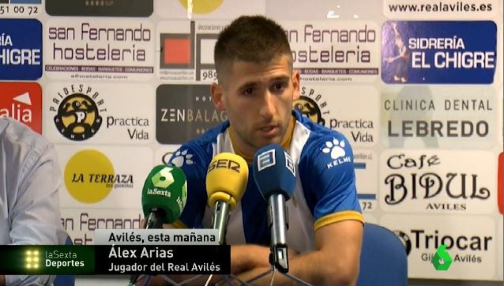 Álex Arias, futbolista con el tercer grado ficha por el Avilés