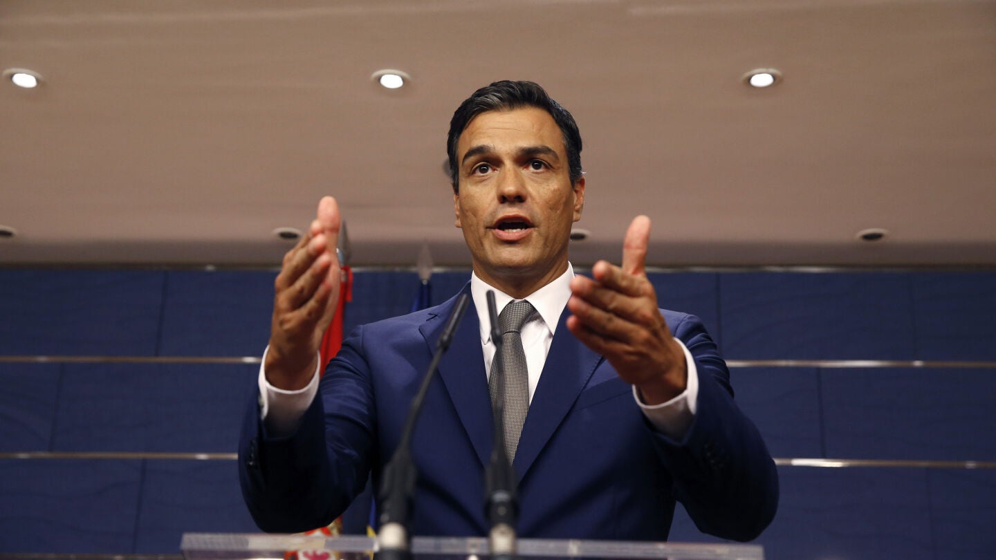 Pedro S&aacute;nchez, l&iacute;der del PSOE