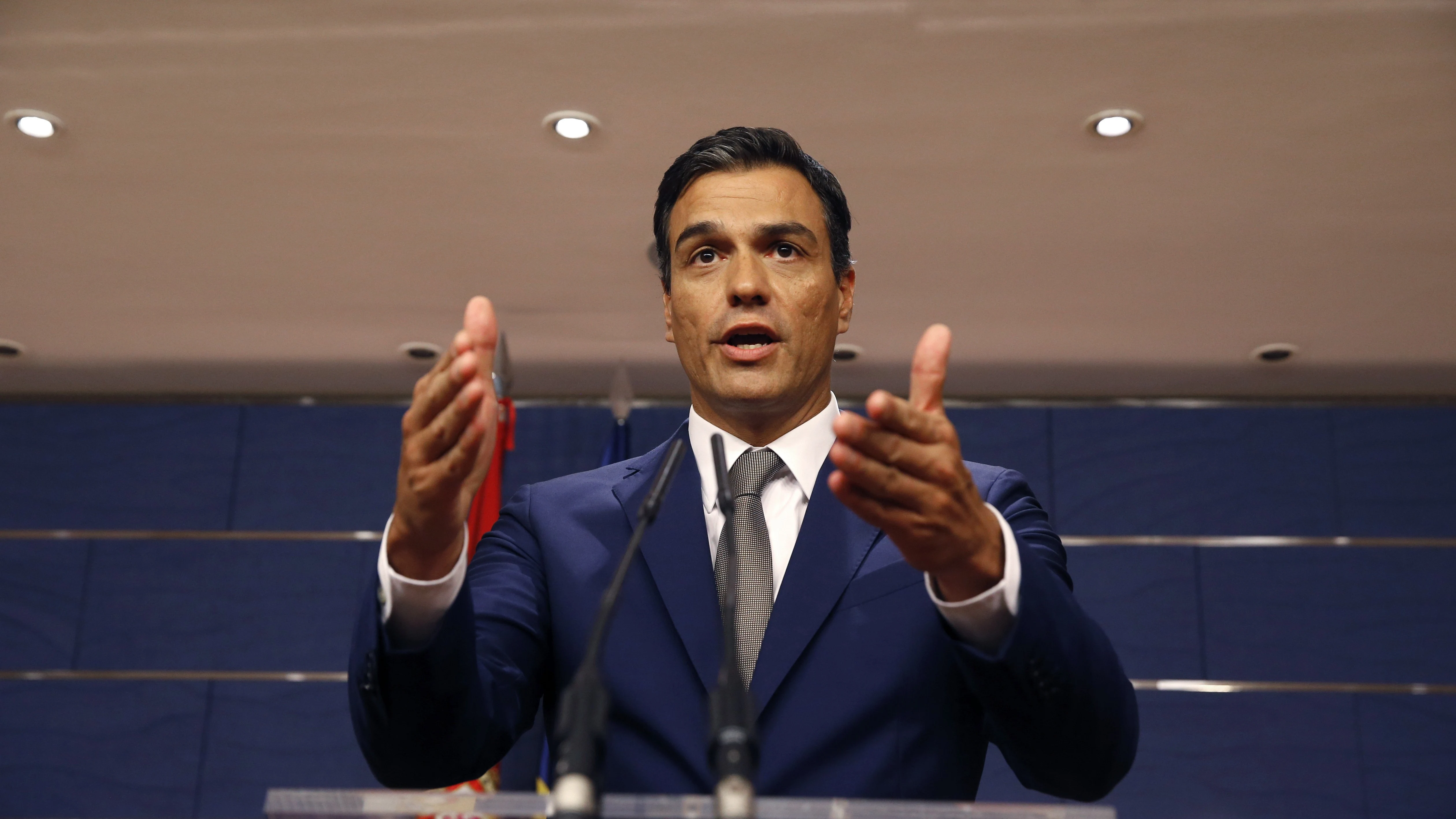 Pedro Sánchez, líder del PSOE