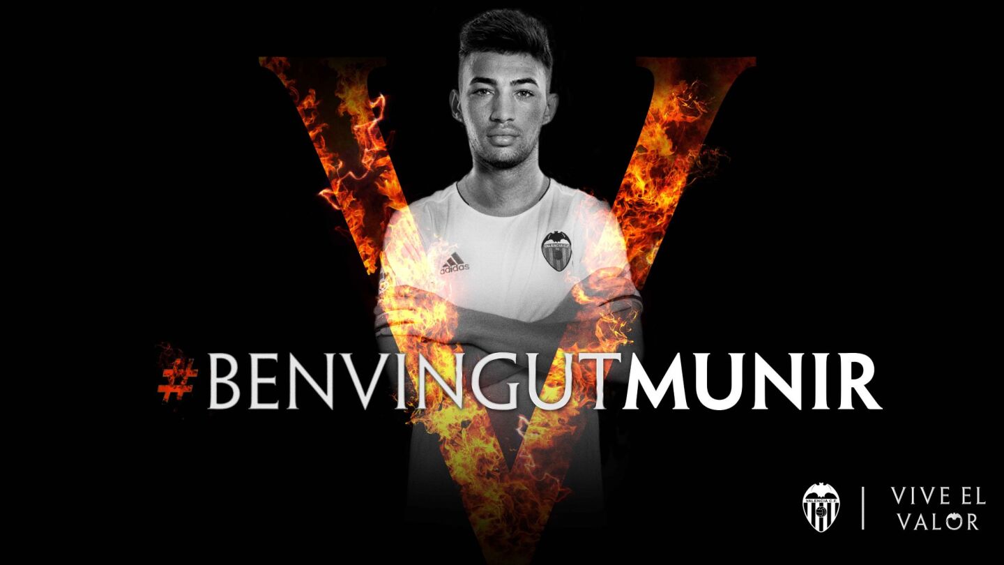 Munir, presentado como valencianista