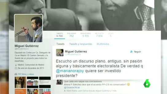 Frame 49.15254 de: Las redes sociales, un 'segundo' hemiciclo que ha servido de hervidero de opiniones sobre el discurso de Rajoy Frame 49.15254 de: Las redes sociales, un 'segundo' hemiciclo que ha servido de hervidero de opiniones sobre el discurso de Rajoy