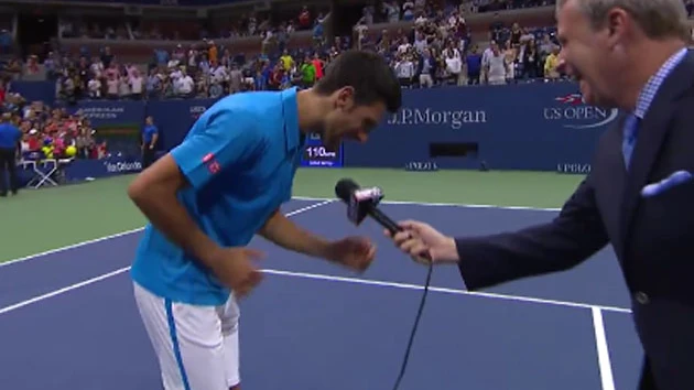 Djokovic imita a Phil Collins