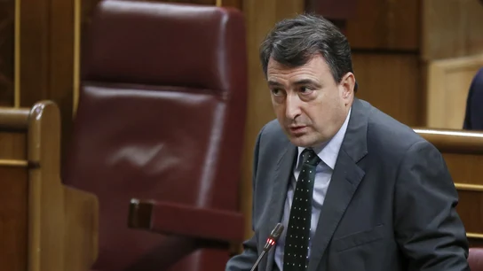 Aitor Esteban durante su intervención Aitor Esteban durante su intervención