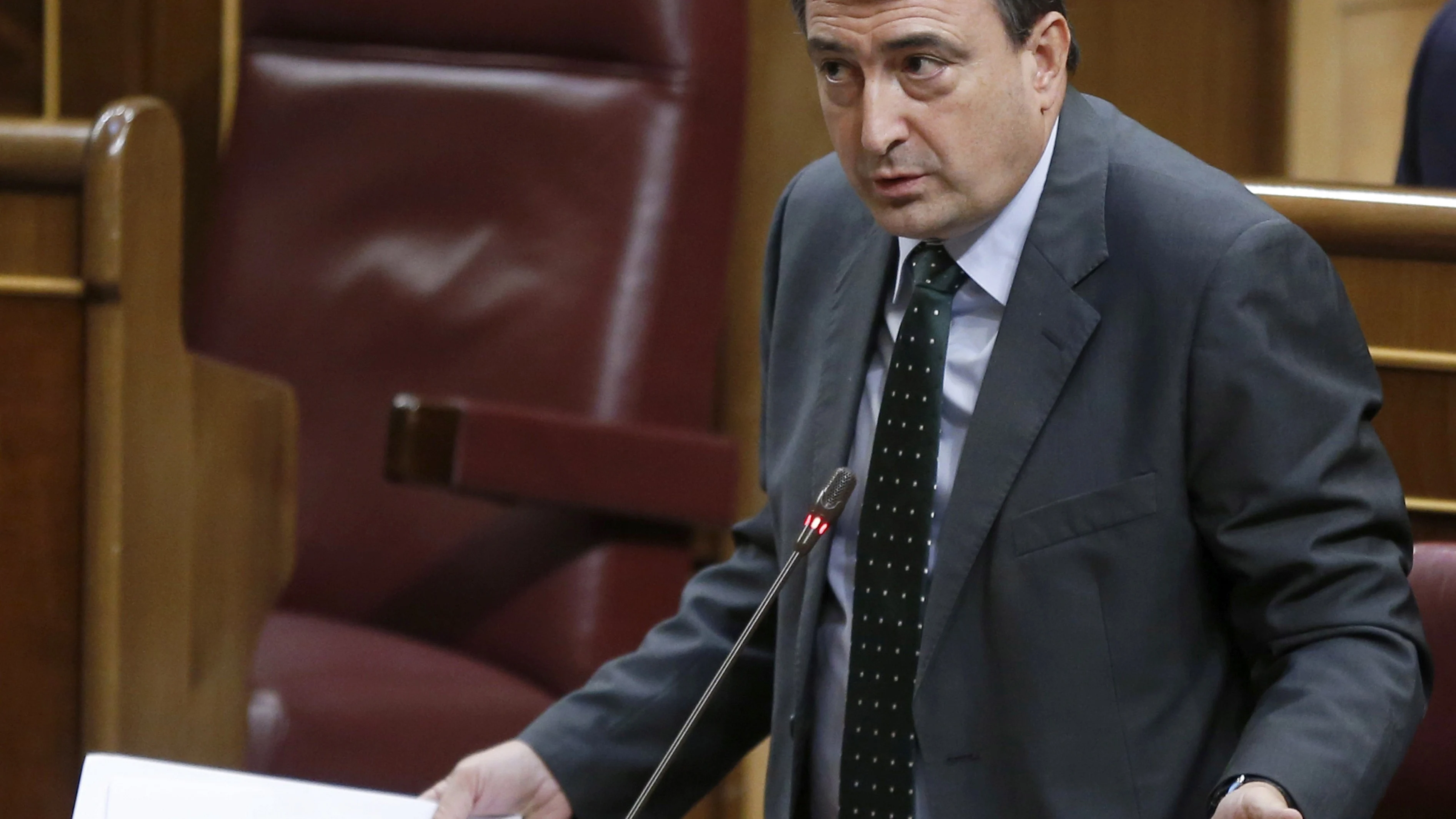 Aitor Esteban durante su intervención