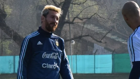 Messi y Mascherano con la selección argentina. Messi y Mascherano con la selección argentina.