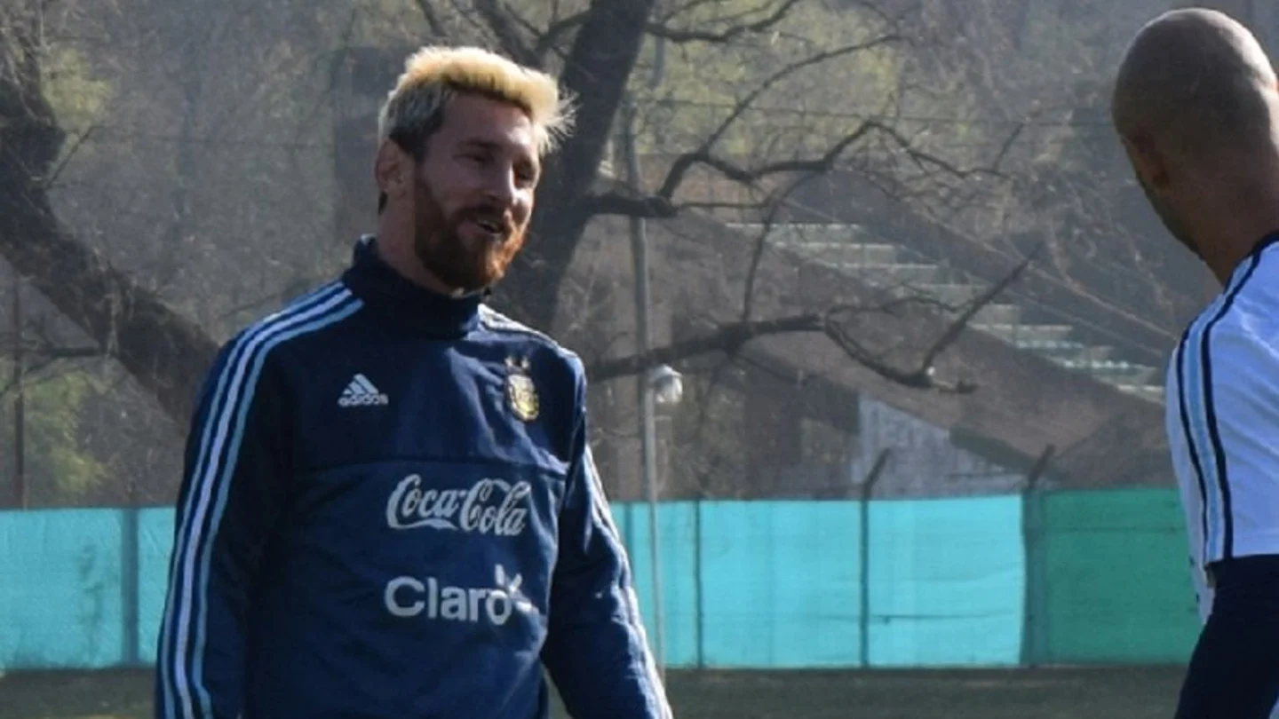Messi y Mascherano con la selección argentina. Messi y Mascherano con la selección argentina.