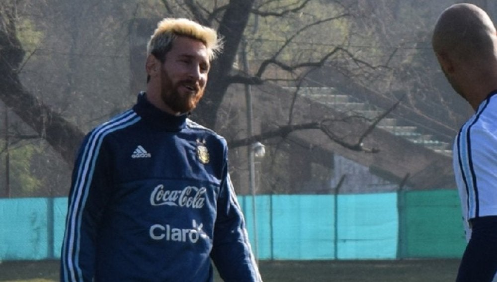 Messi y Mascherano con la selección argentina.
