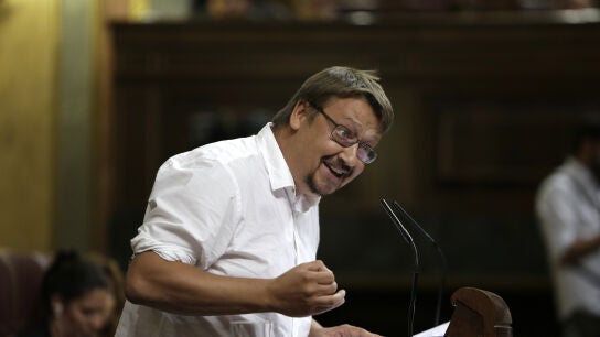 Xavier Dom&egrave;nech durante su intervenci&oacute;n en el Debate de Investidura