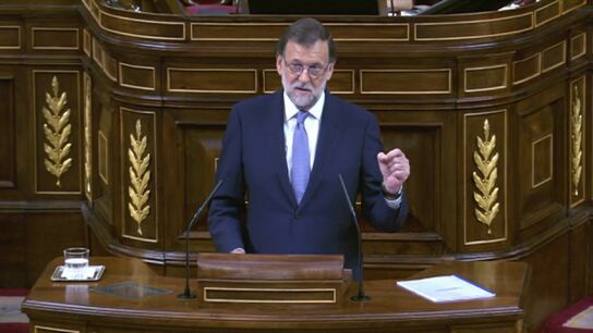 Mariano Rajoy en la sesi&oacute;n de investidura