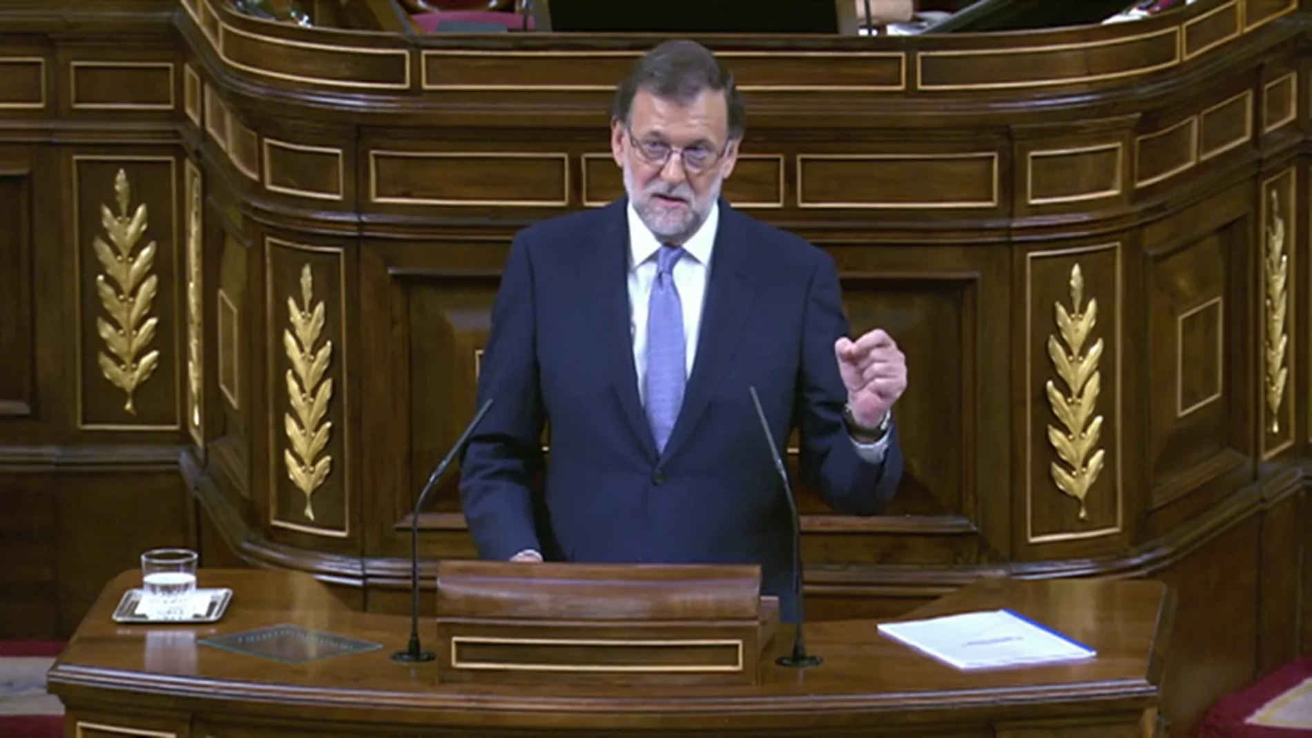 Mariano Rajoy en la sesión de investidura