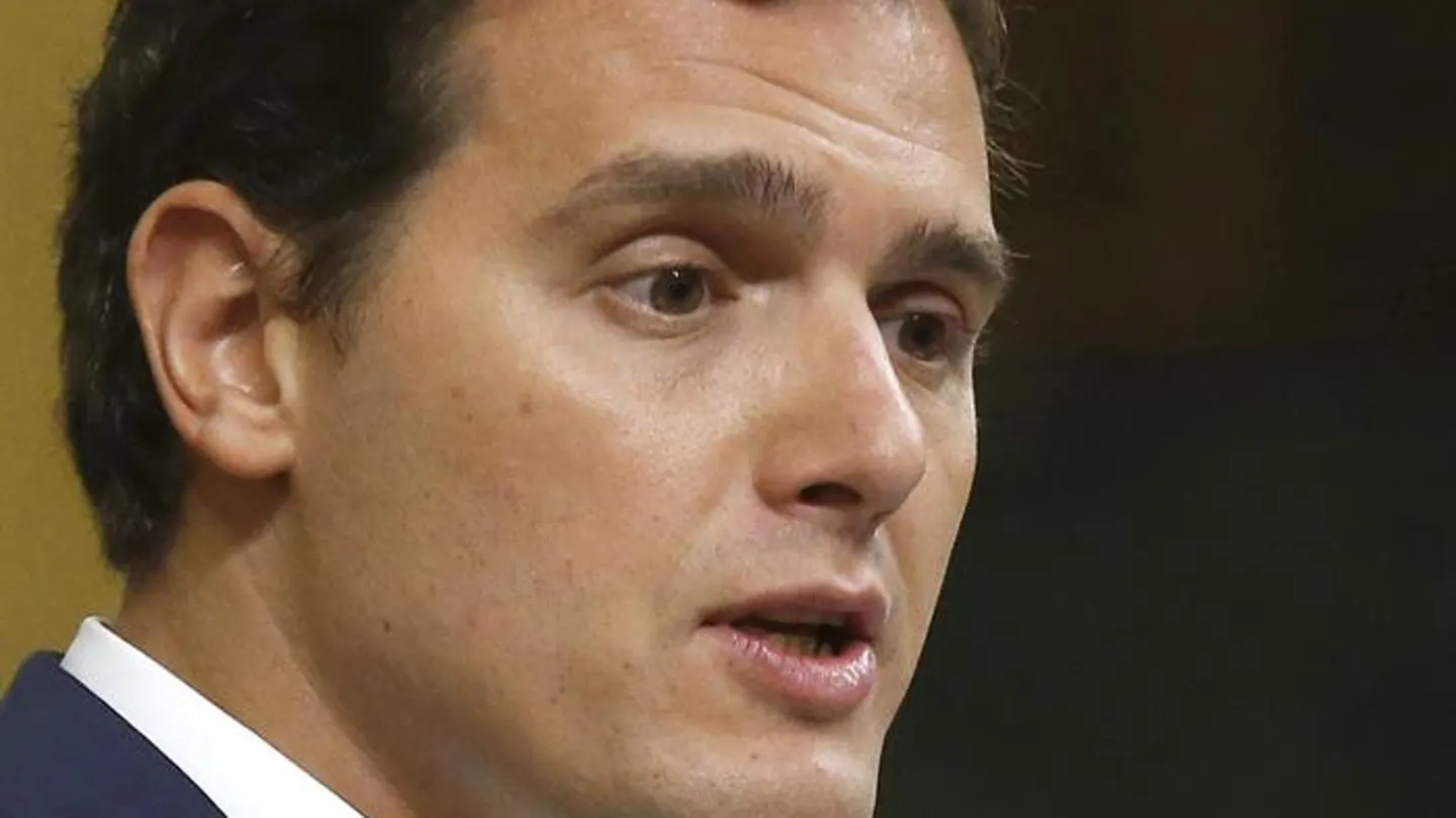 Albert Rivera, durante su intervención en la segunda sesión del debate de investidura Albert Rivera, durante su intervención en la segunda sesión del debate de investidura