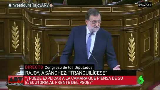 Rajoy en la investidura Rajoy en la investidura