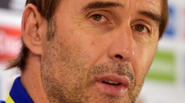 Julen Lopetegui, durante la rueda de prensa