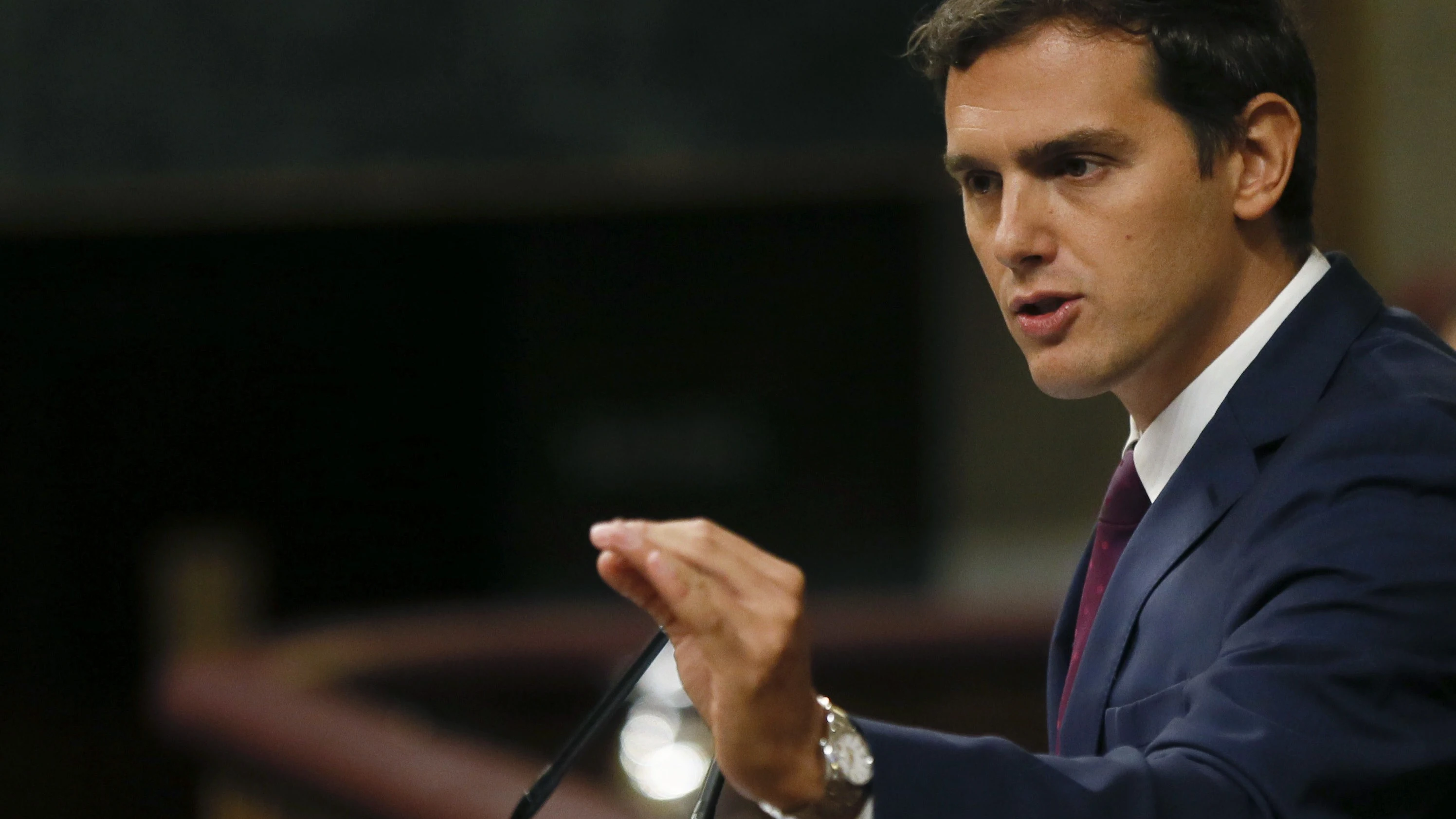 Albert Rivera durante su intervención