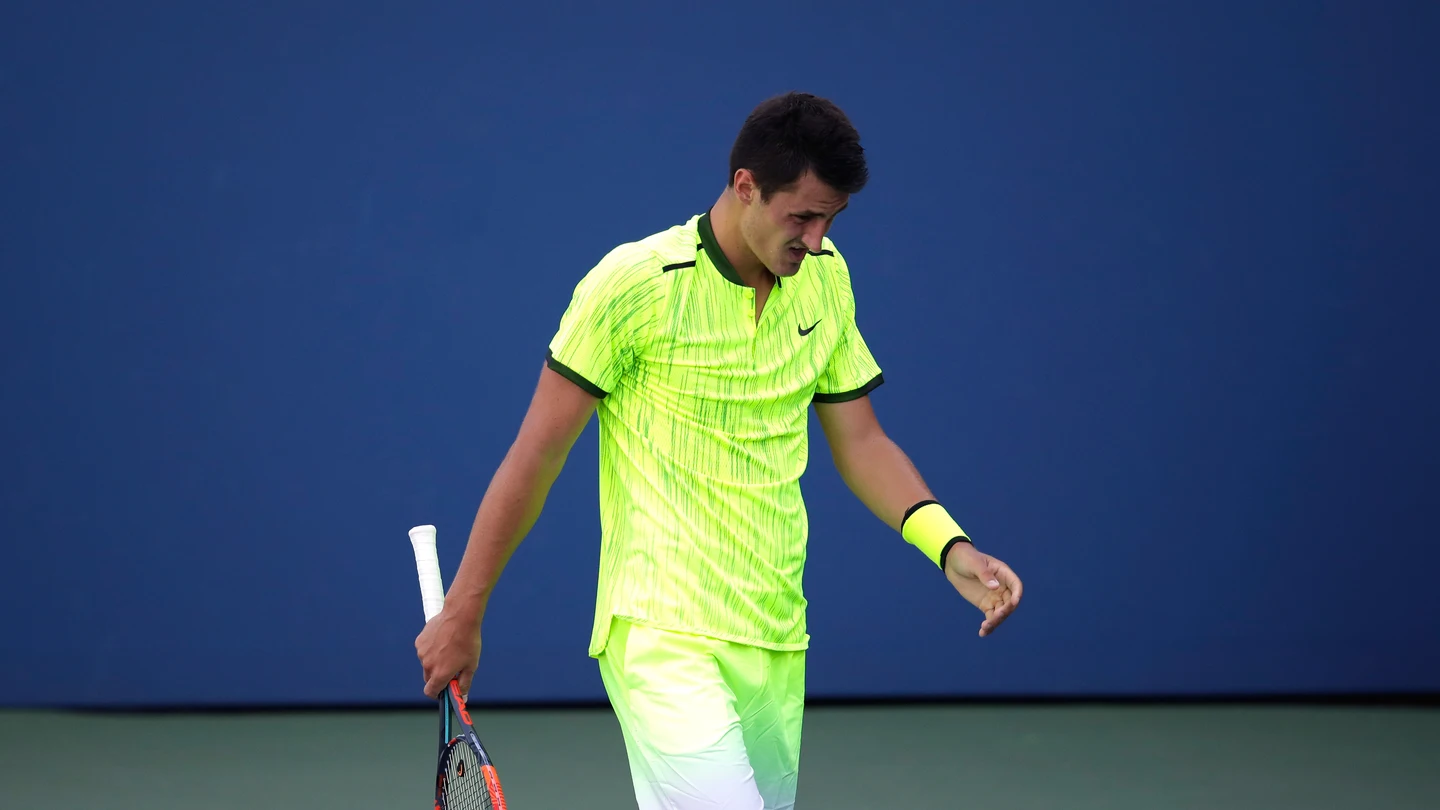 Bernard Tomic explota contra un aficionado en el US Open. Bernard Tomic explota contra un aficionado en el US Open.