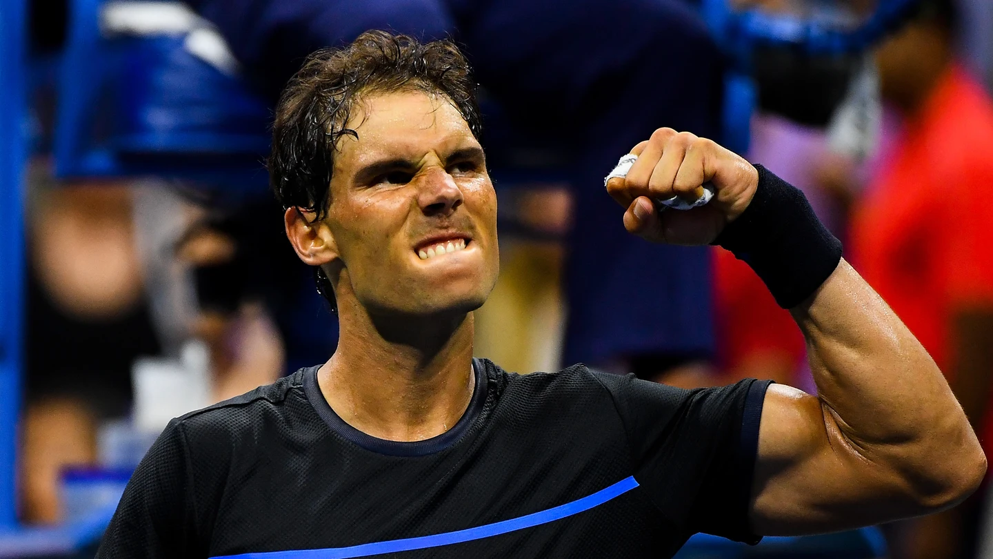 Rafa Nadal celebra la victoria ante Seppi Rafa Nadal celebra la victoria ante Seppi
