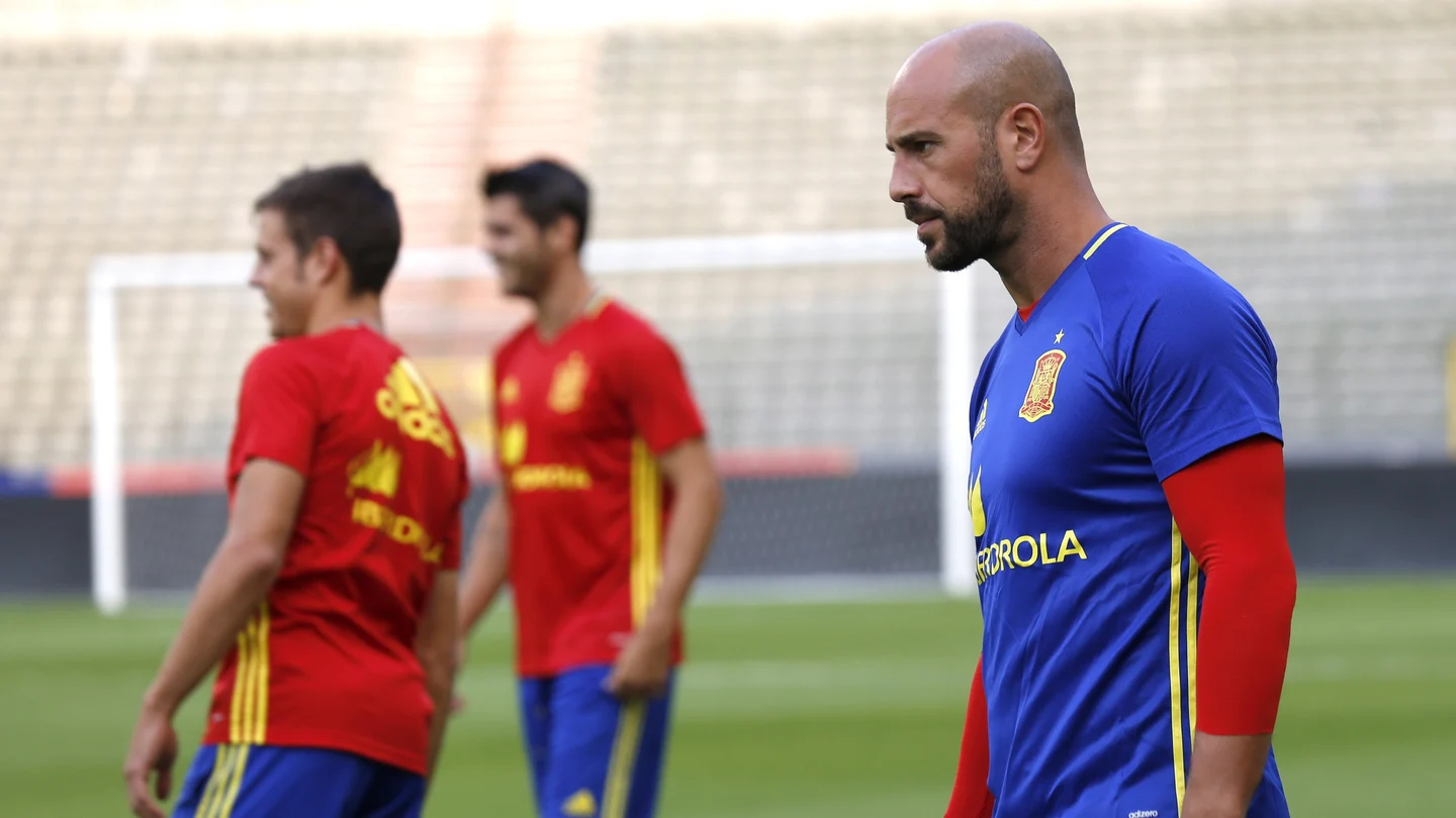 Reina en el entrenamiento de la Selección. Reina en el entrenamiento de la Selección.